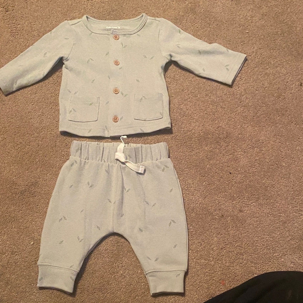 Carter's Light Blue Kids Matching Set